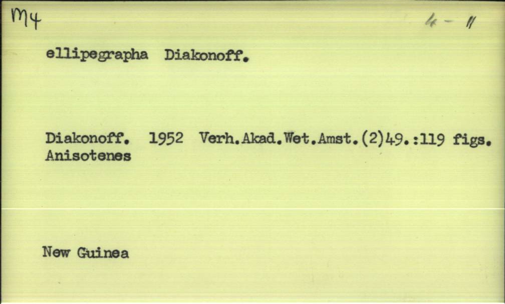 front of card
